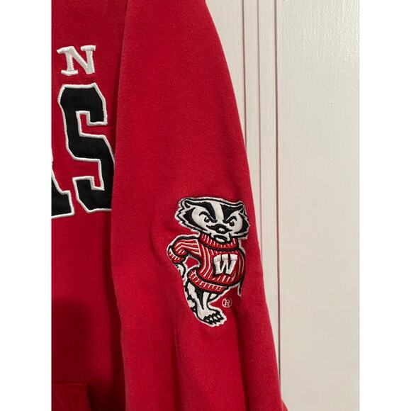 University of Wisconsin Badgers Stitched Hoodie Size Large - Picture 3 of 6